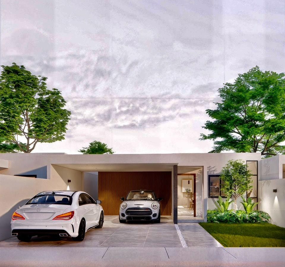 Residencia 1 planta con piscina en privada en Cholul al norte de Mérida Yucatán,