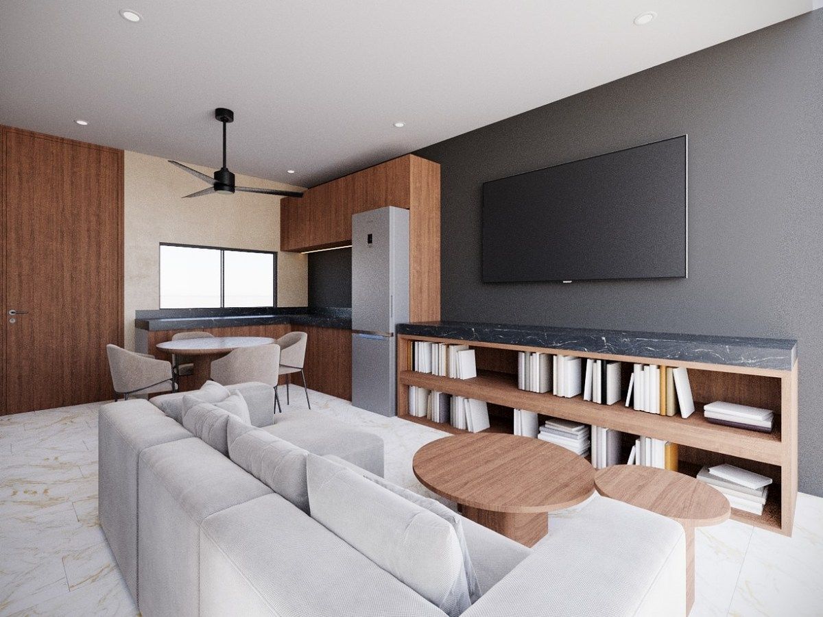 2 de 4: Sala, Comedor y Cocina