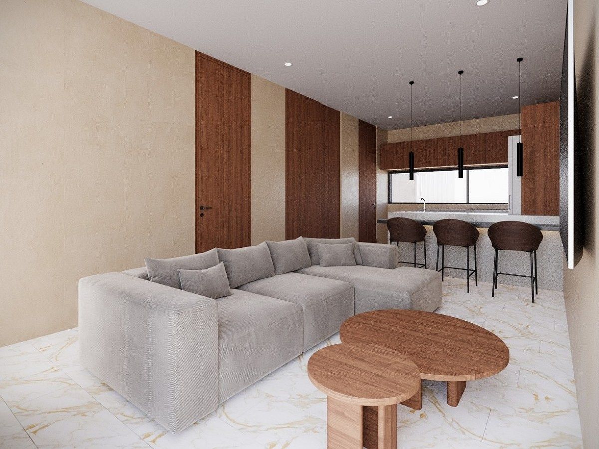 3 de 4: Sala, Comedor y Cocina