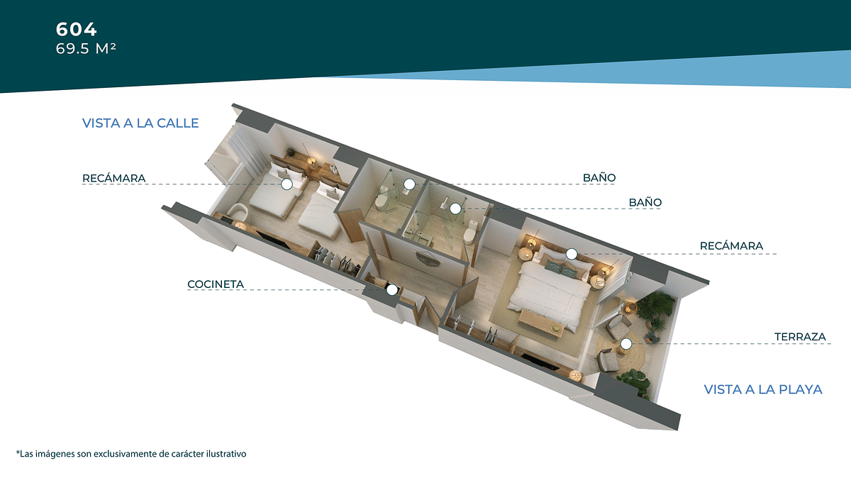 Fracción de Suite 604 en Mar de Mita - foto 3