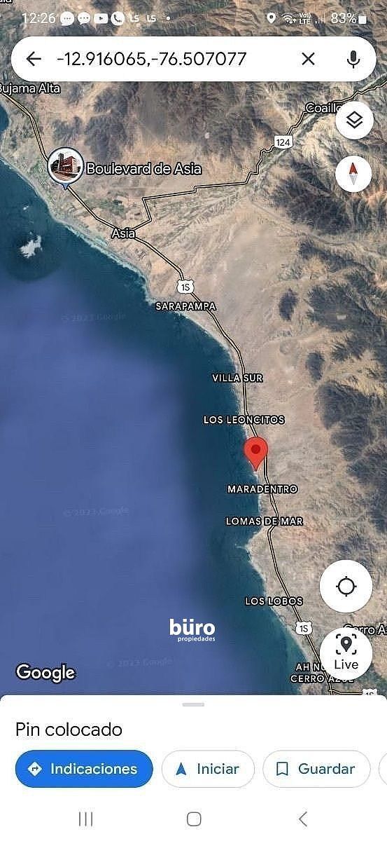 20 de 22: Ubicación de playa Barrancadero
