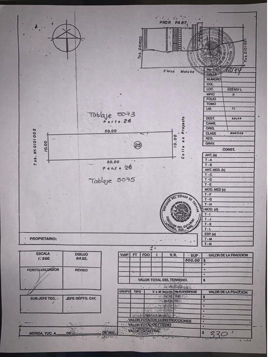 14 de 15: Plano Catastral