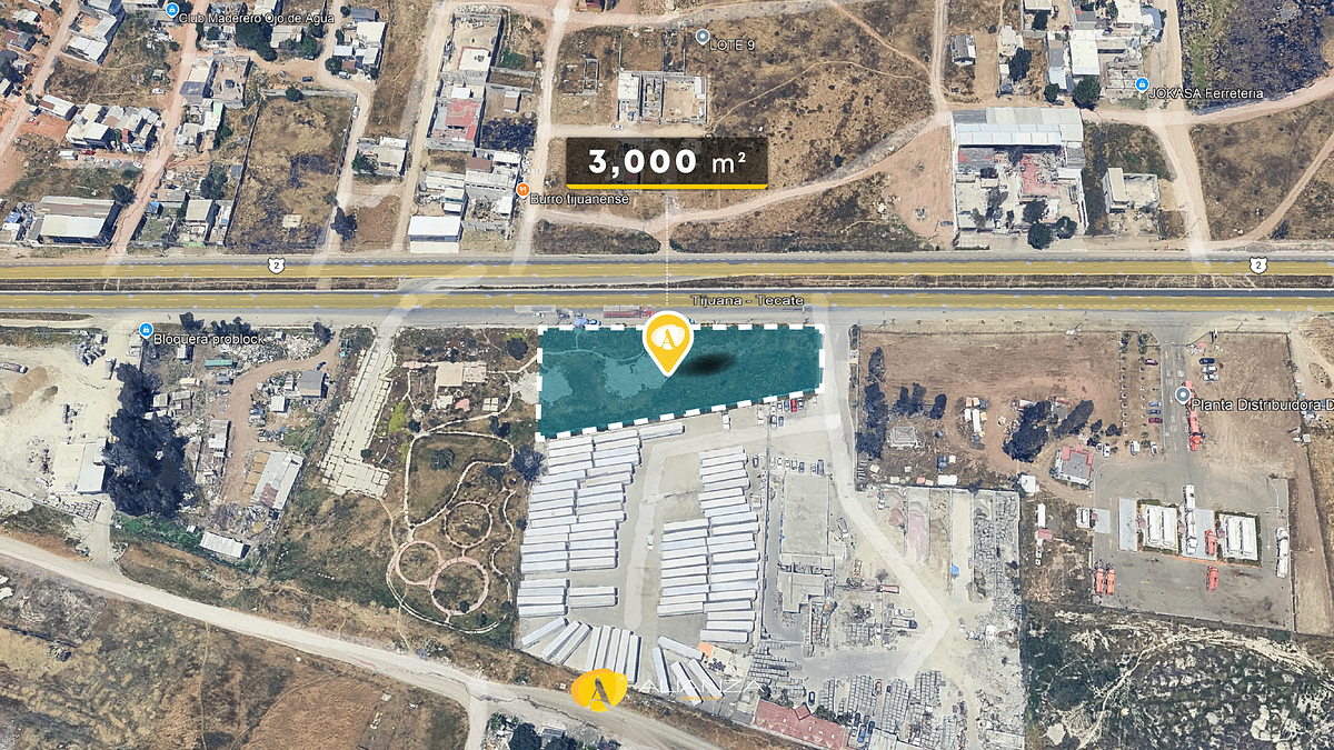 Se Vende Terreno Comercial en Carretera Libre Tijuana-Tecate