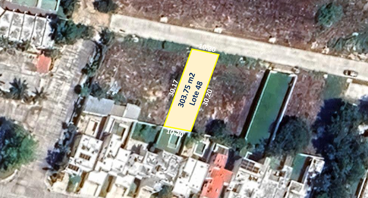 Terreno de 303.75 m2 Lote 48 en la Privada Residencial Albarella Cholul Mérida