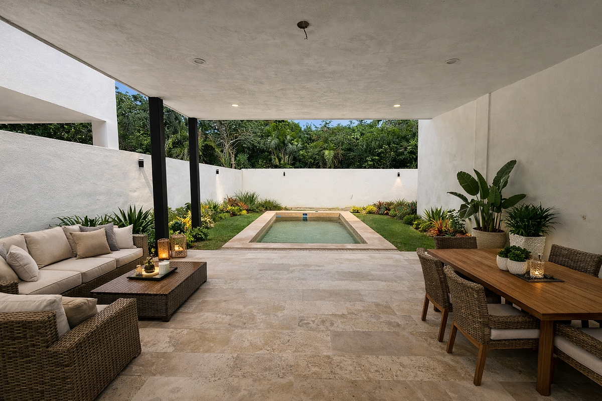 3 of 21: Entrega sin muebles paisajismo y decoracion.