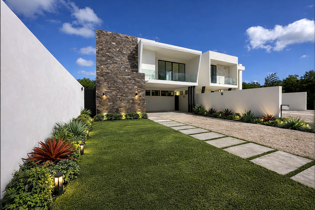 1 de 20: Entrega sin pasto,paisajismo,iluminacion,piedra de acceso