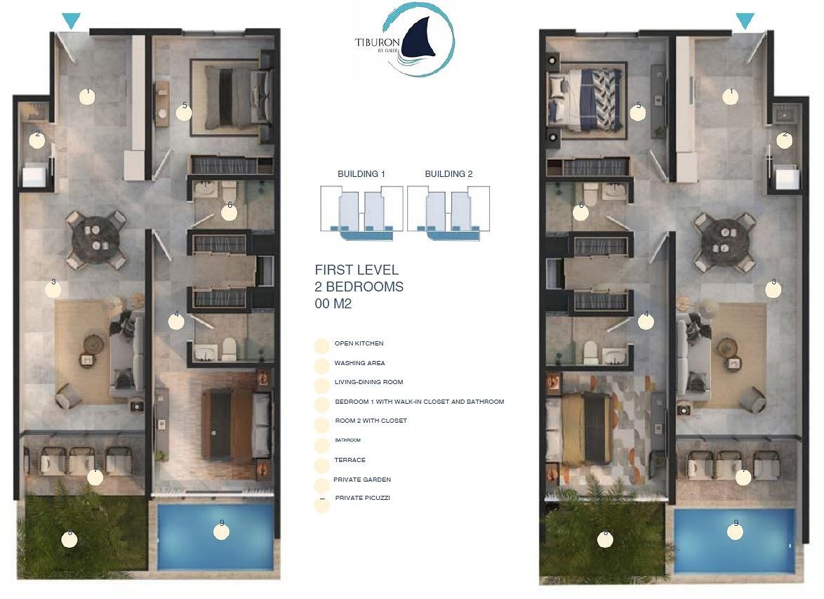 14 de 16: Nuevo Apartamento con Vista Golf en Cocotal 14