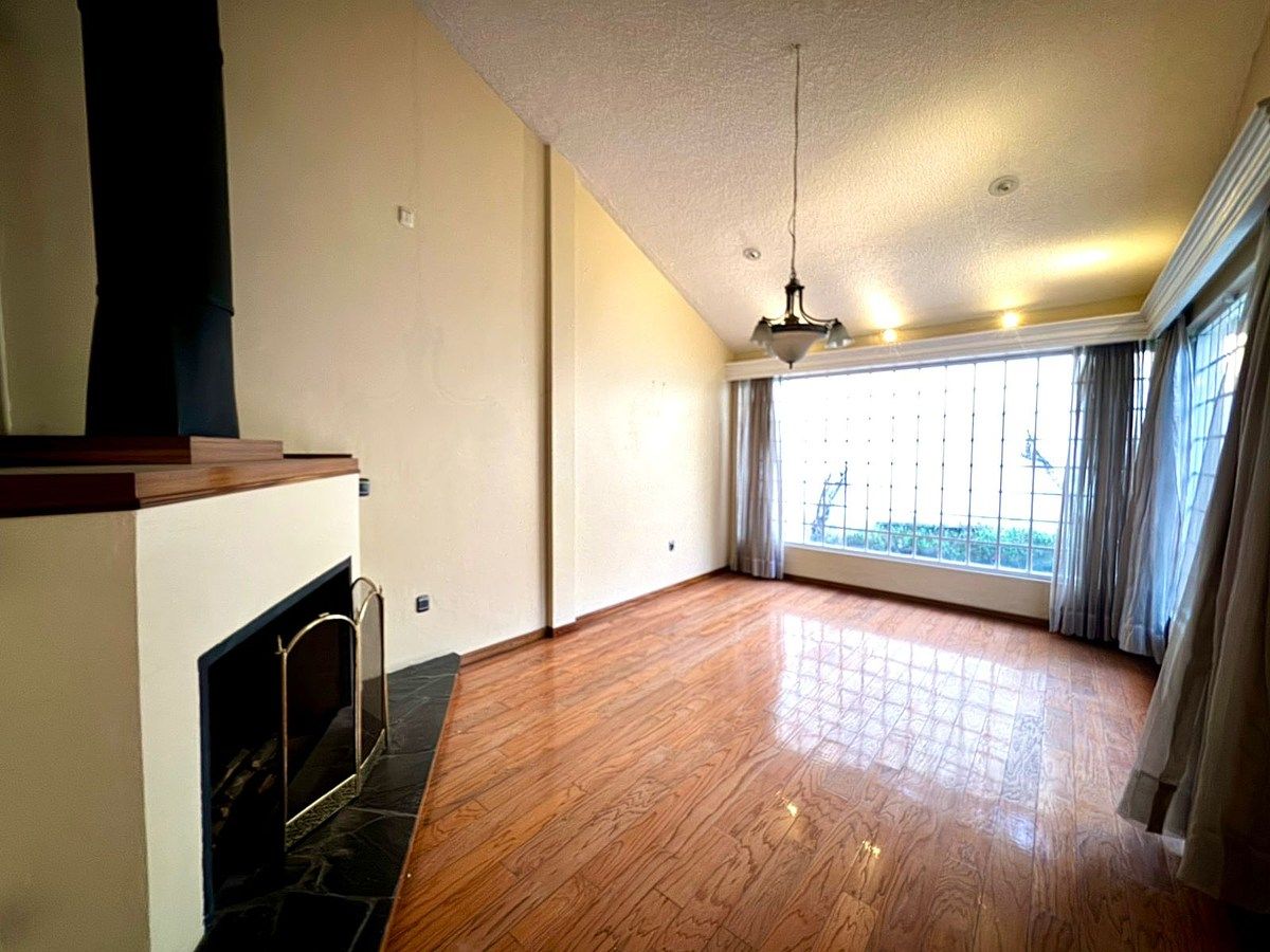 3 de 29: Estancia con doble altura con chimenea