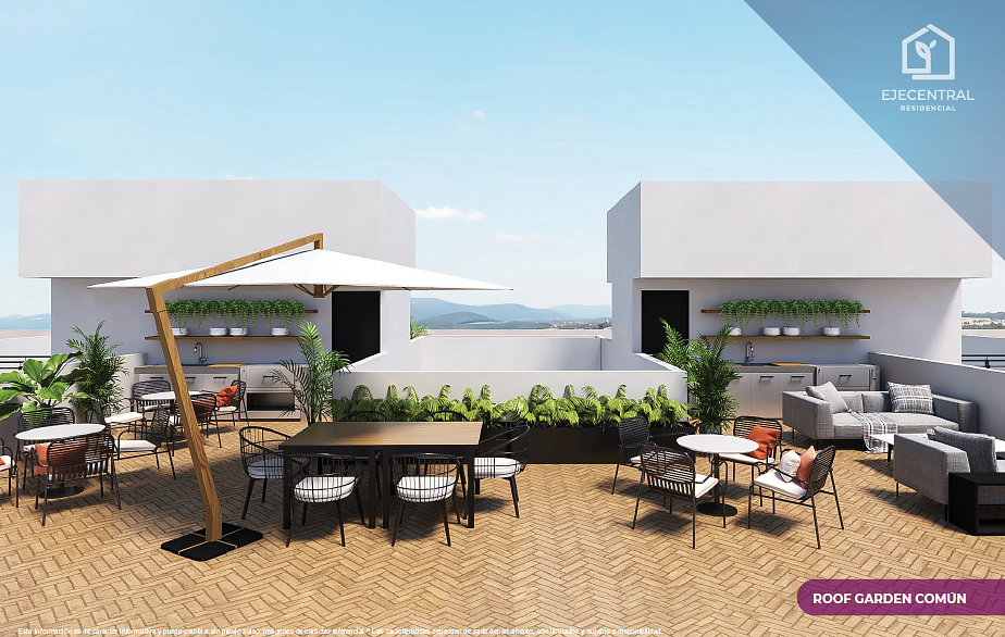 8 of 15: Renders-FotoMuestra Roof Garden Común