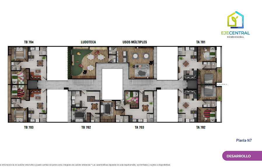 13 of 15: Amenidades y Departamentos