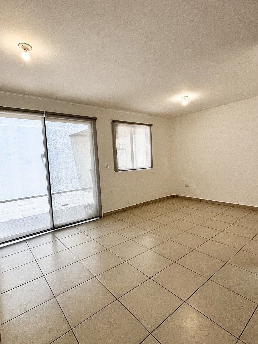 7 de 17: Sala y Comedor abiertos con salida a Patio trasero .