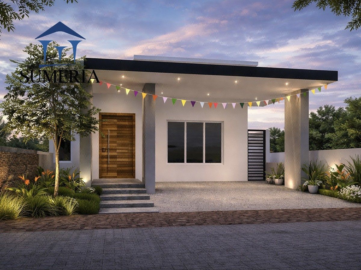 Terreno en Venta con Proyecto de Residencia de un piso en Altozano