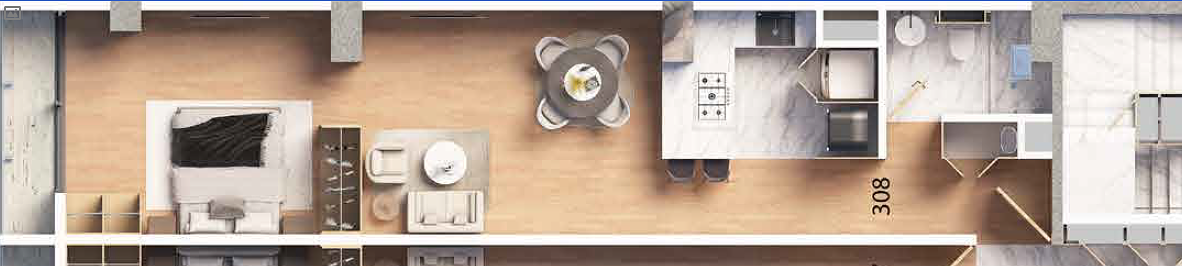 8 de 17: Diseño del Departamento 308