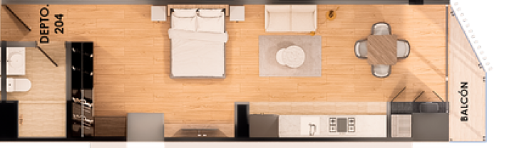 5 de 9: Diseño del Departamento 204