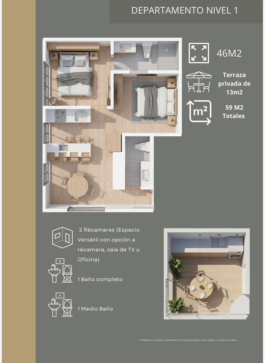 Apartamento em San José del Bajío, Zapopan, foto 4 de 6