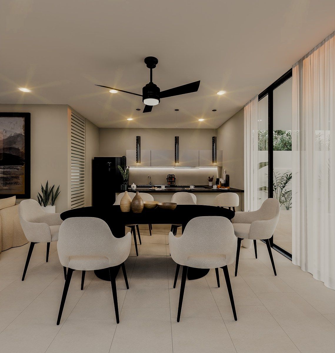 5 de 19: Comedor y Cocina