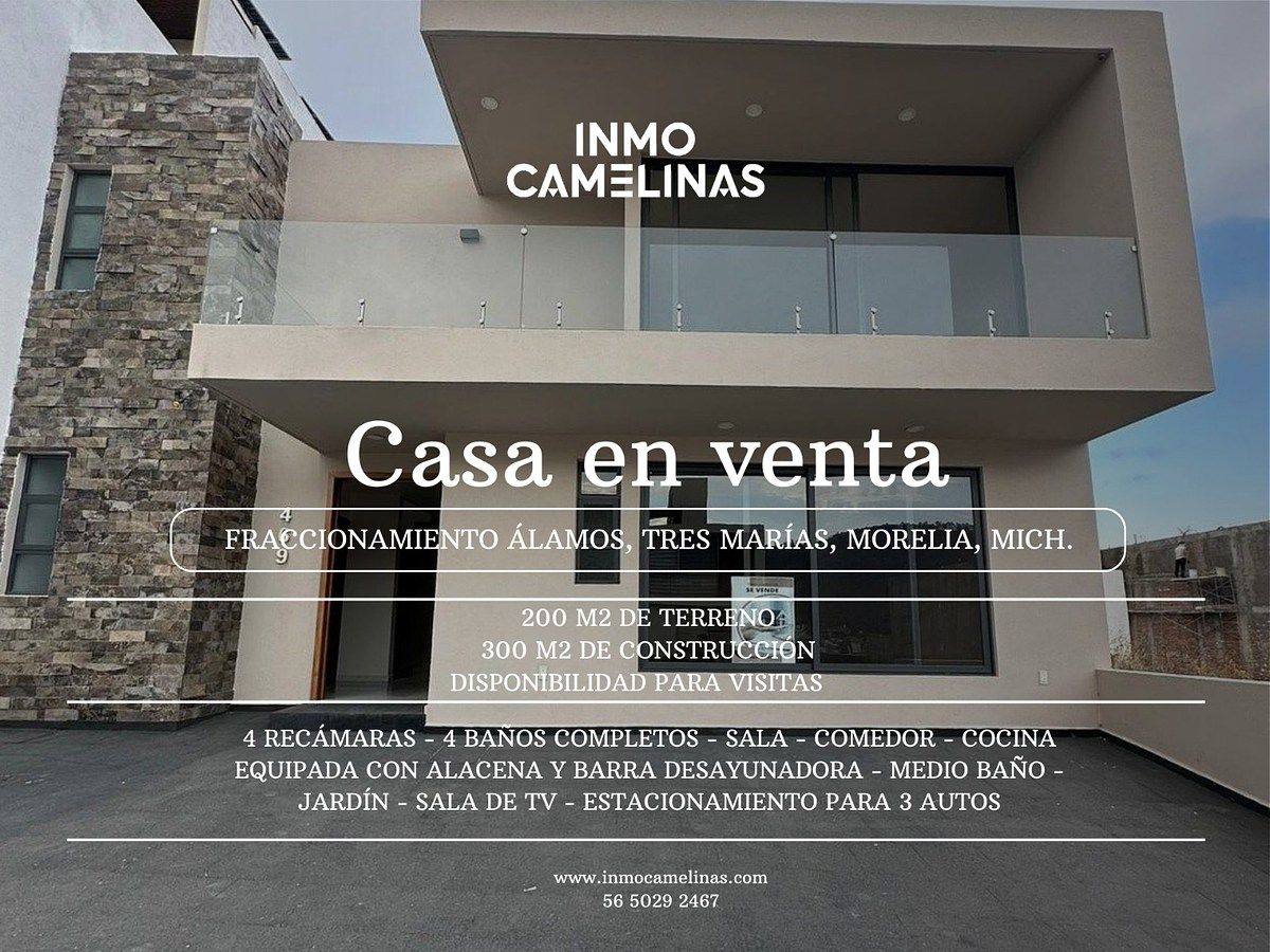 *Casa à Venda no Conjunto Álamos, Tres Marías, Morelia, Michoacán, foto 1 de 26