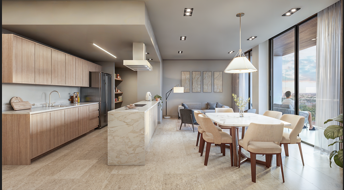 1 de 11: Sala, Comedor y Cocina