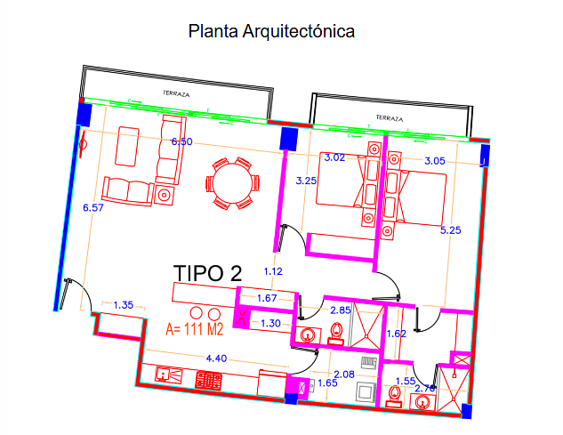 21 de 28: Diseño del Departamento A-202