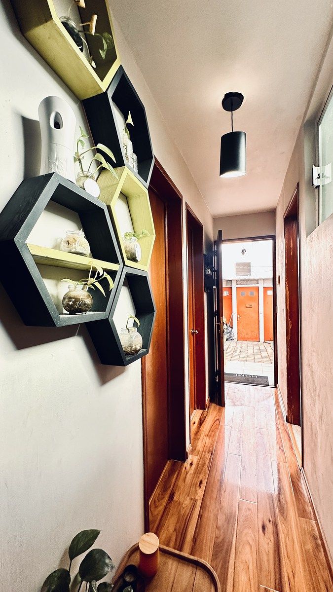 14 de 42: Pasillo y pisos de roble