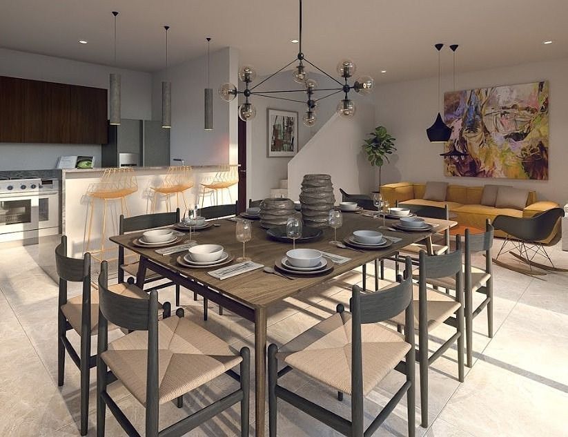 3 of 13: Sala, Comedor y Cocina