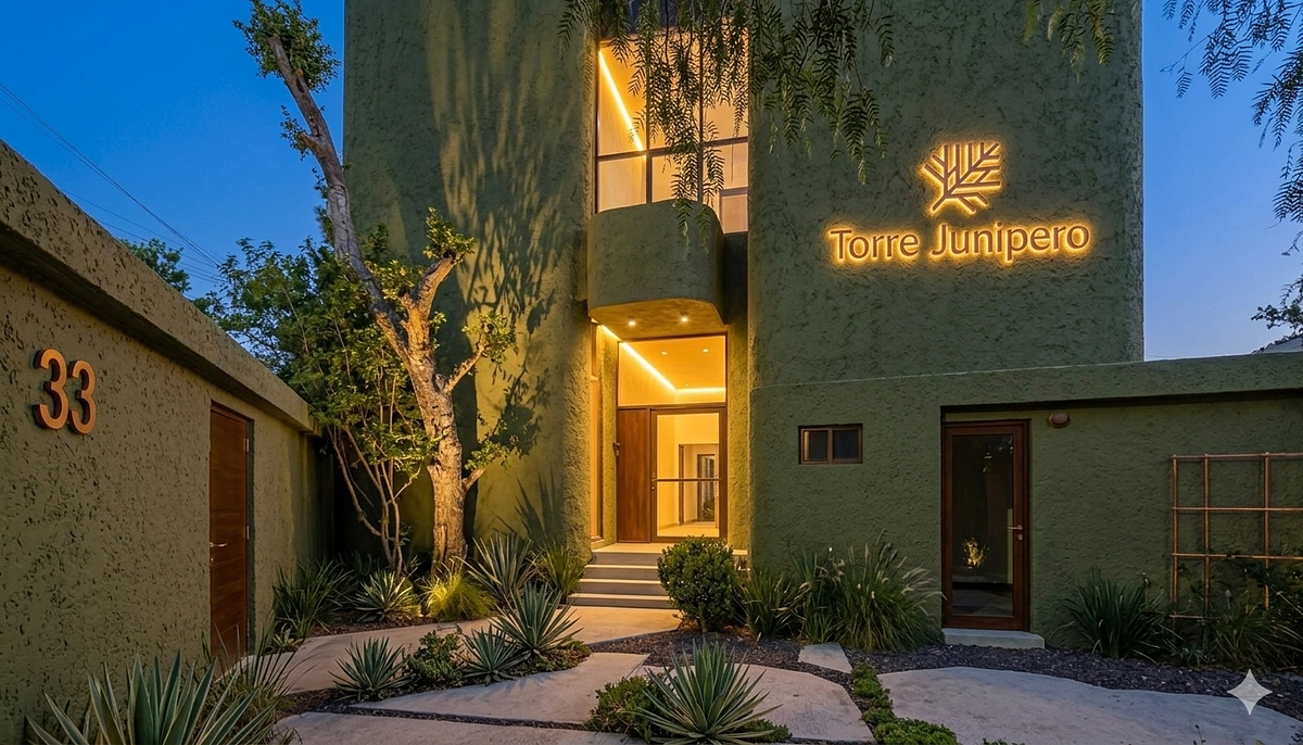 4 of 6: Acceso lateral y jardín