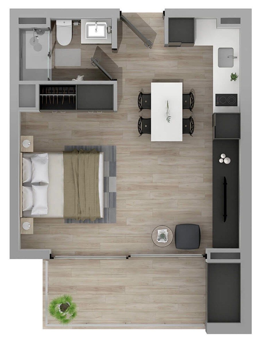 Departamento Metro Los Leones Studio