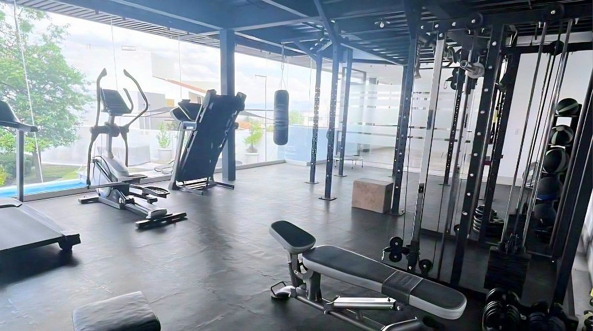 11 de 15: aparatos gym pesas caminadoras.....