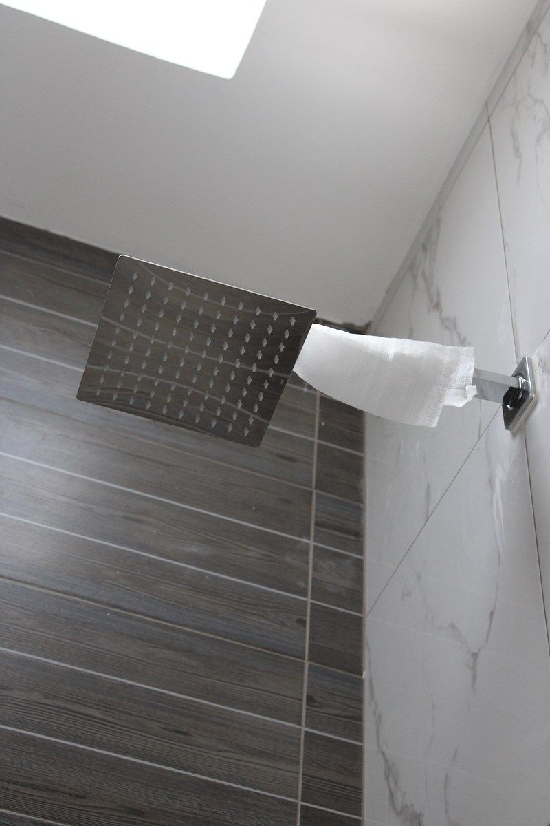 35 de 46: Regadera con tragaluz.