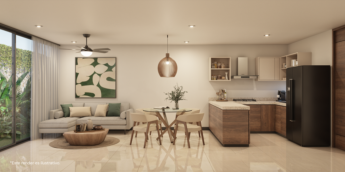 1 of 10: Sala, Comedor y Cocina