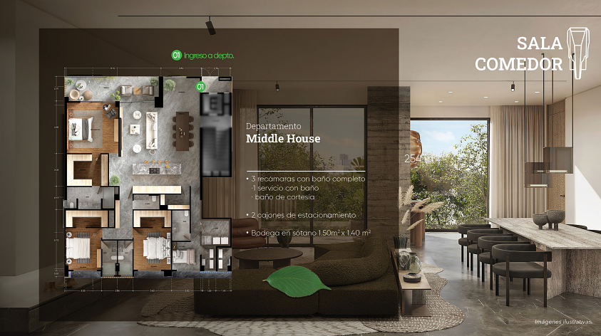 8 de 9: Middle House