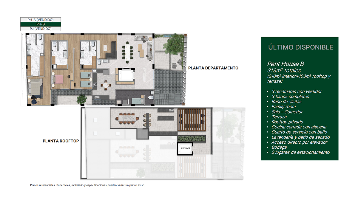 32 de 33: Plano departamento + azotea