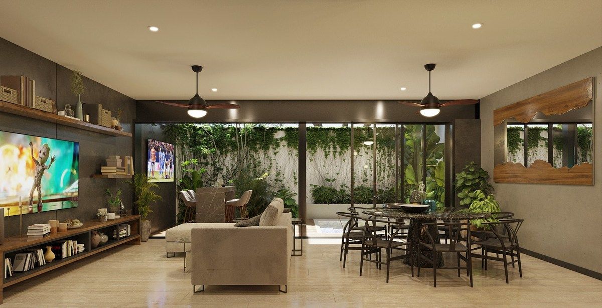 2 de 7: Sala, Comedor y Cocina