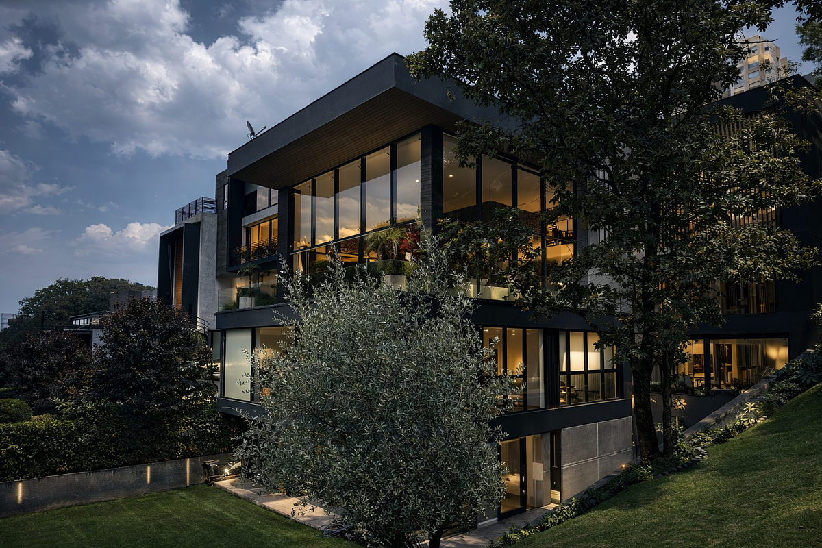 2 of 15: Arquitectura contemporánea a 3 niveles