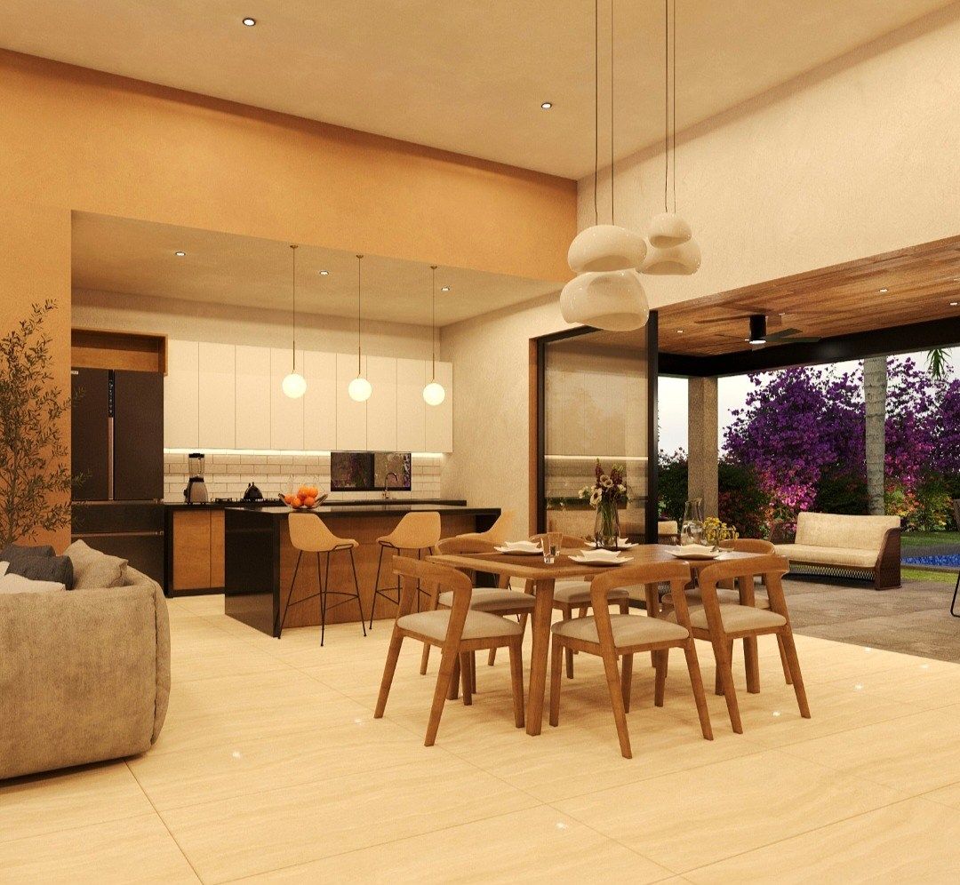 3 de 7: Cocina y area de comedor