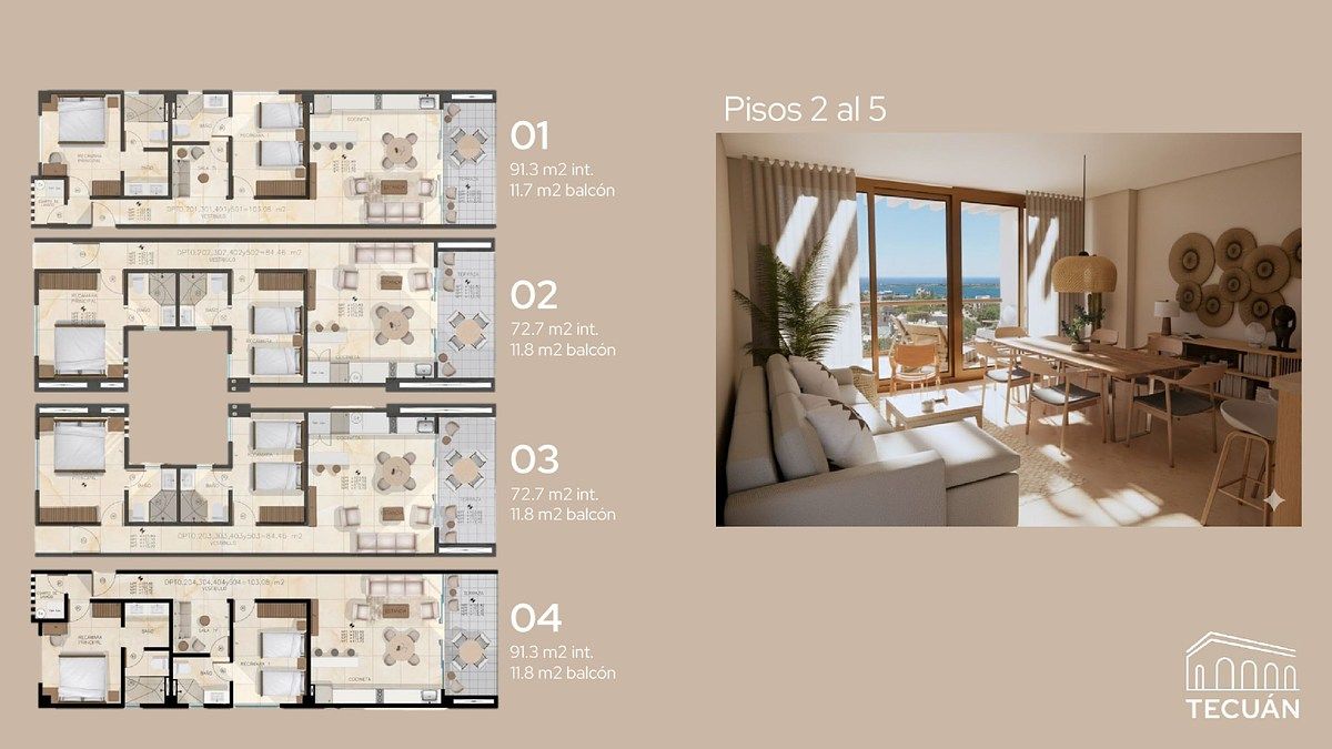 19 of 24: Distribución Piso 1 al 5