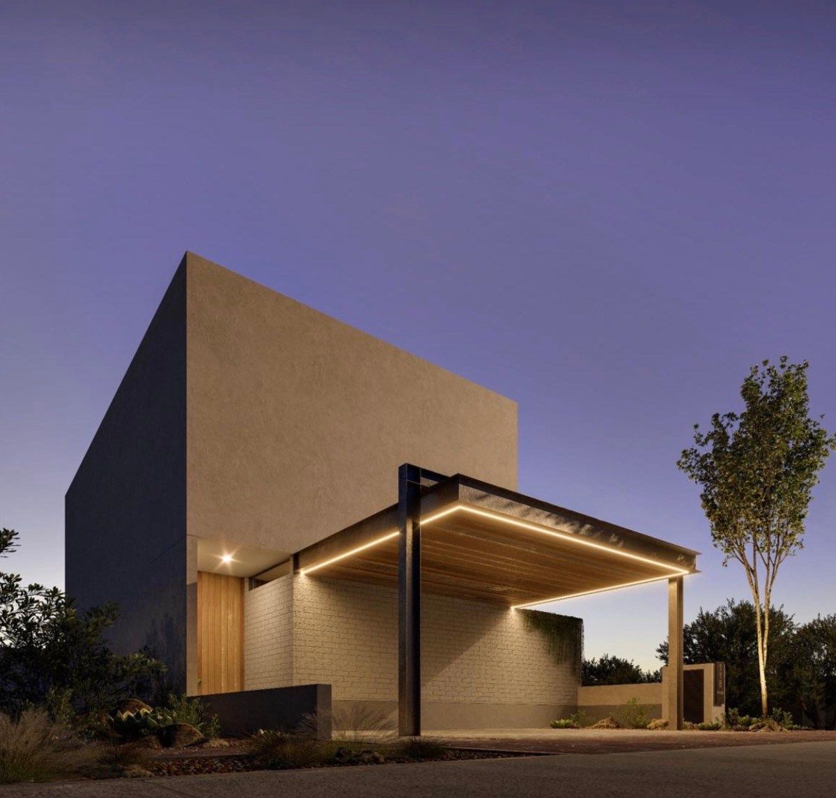 1 de 16: FACHADA DE NOCHE