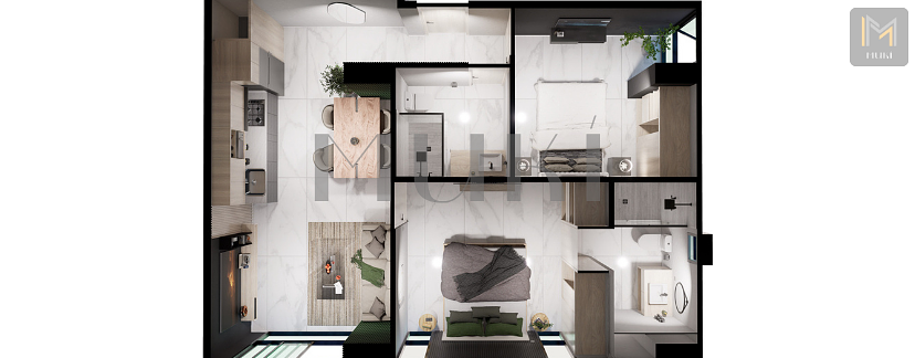 6 de 6: Planta 3D DUAL