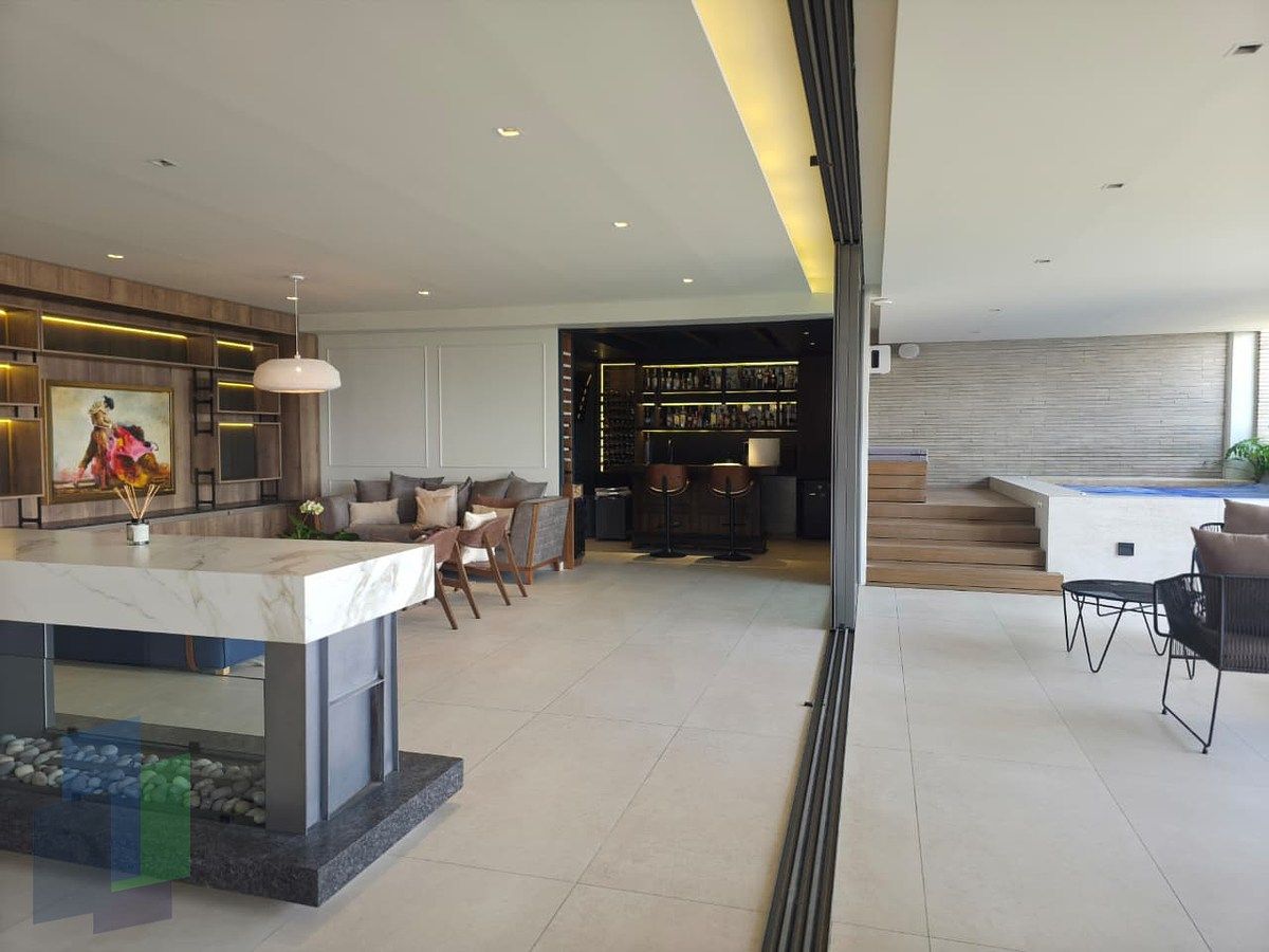 4 de 42: vista desde la terrraza a la sala y jacuzzi