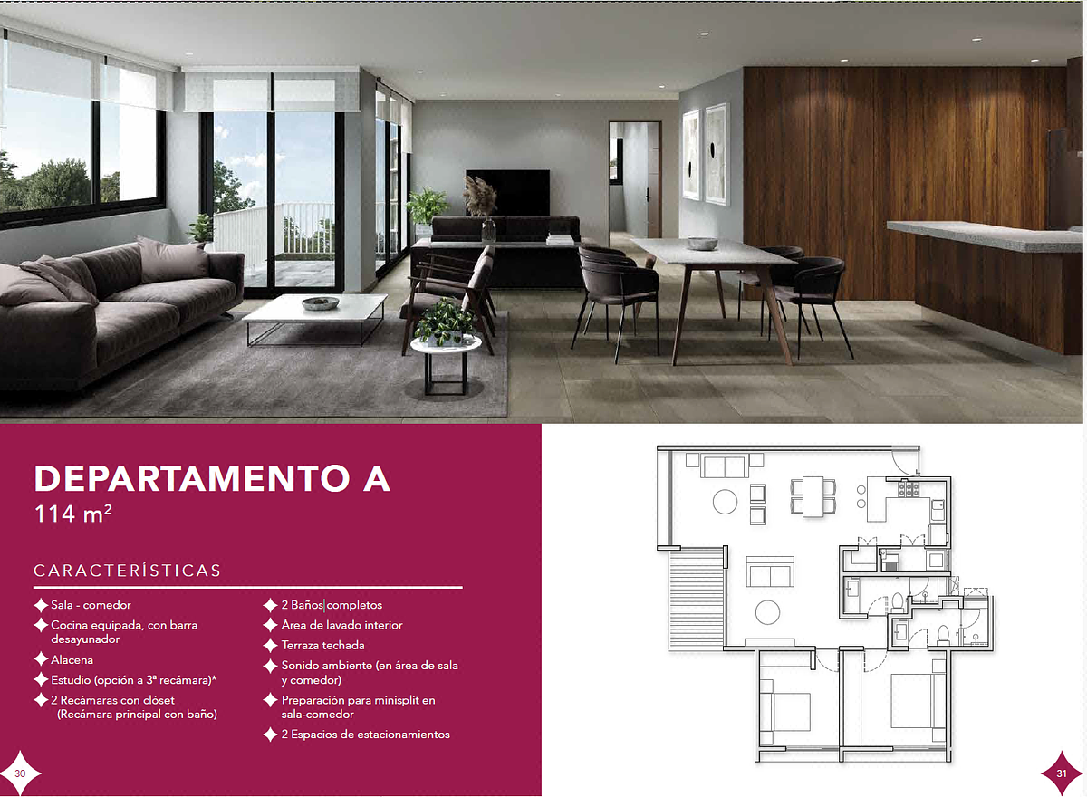 Depa Zarú Oasis High Residence en Venta Modelo "A"