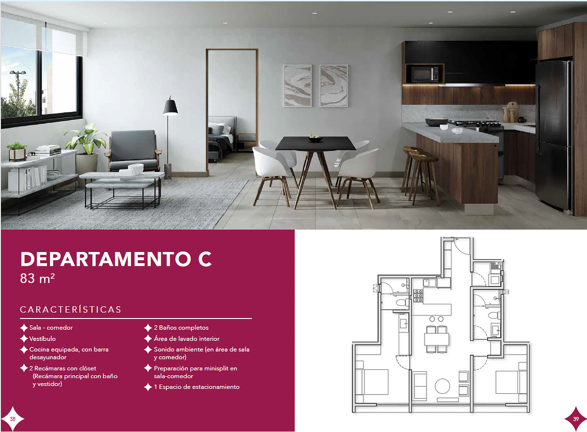 Depa Zarú Oasis High Residence en Venta Modelo "C"