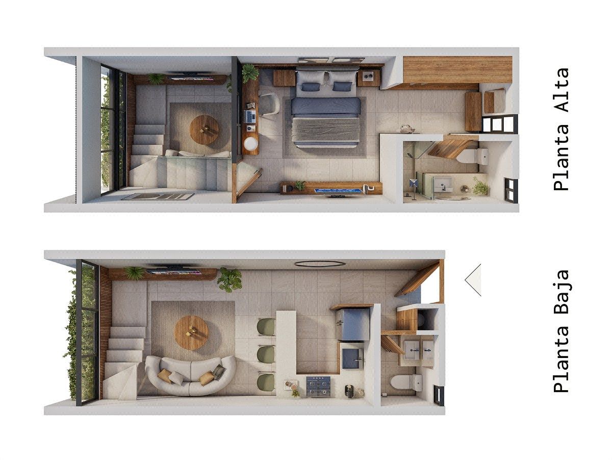 DEPARTAMENTO EN VENTA EN MERIDA, YUCATAN EN PUNTA NORTE MOD. CASA DEL PATRÓN - foto 3