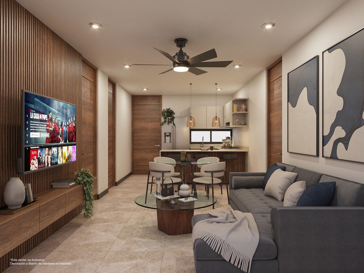 DEPARTAMENTO EN VENTA EN MERIDA, YUCATAN EN PUNTA NORTE MOD. CASA DEL PATRÓN - foto 4