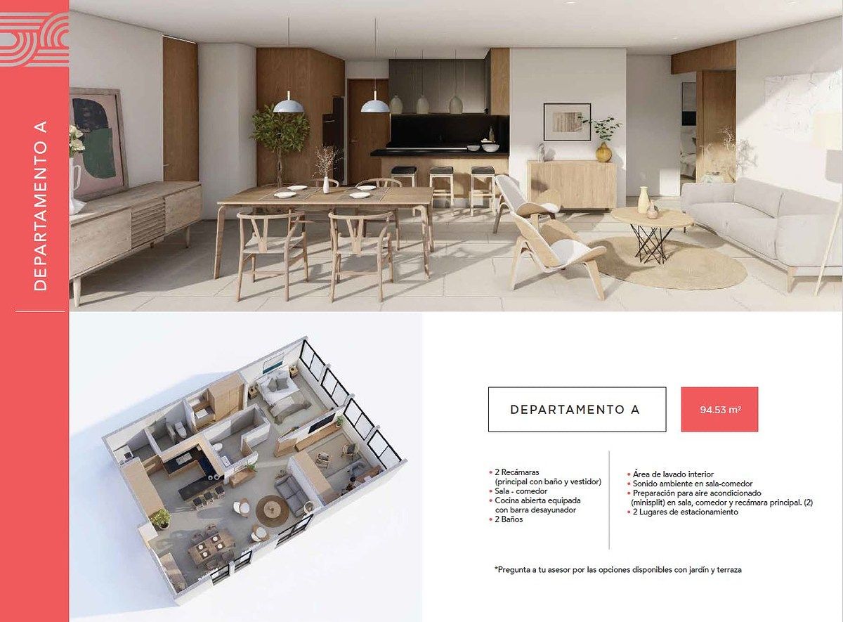 Departamento en venta Antea Sophia Norte Towers Modelo "A1" Garden