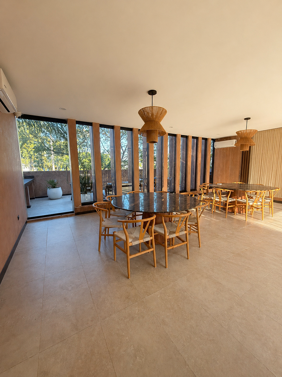 10 de 20: terraza grill con asador exterior e interior con A/C