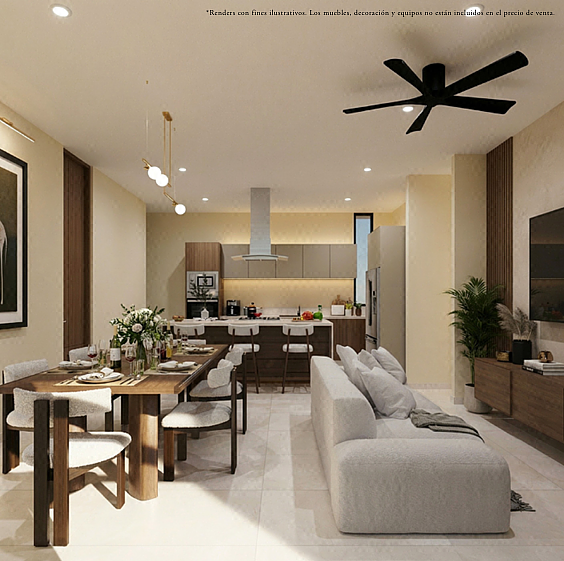 Departamento en Venta en Mérida Yucatán, de 3 Recámaras y Terraza Privada