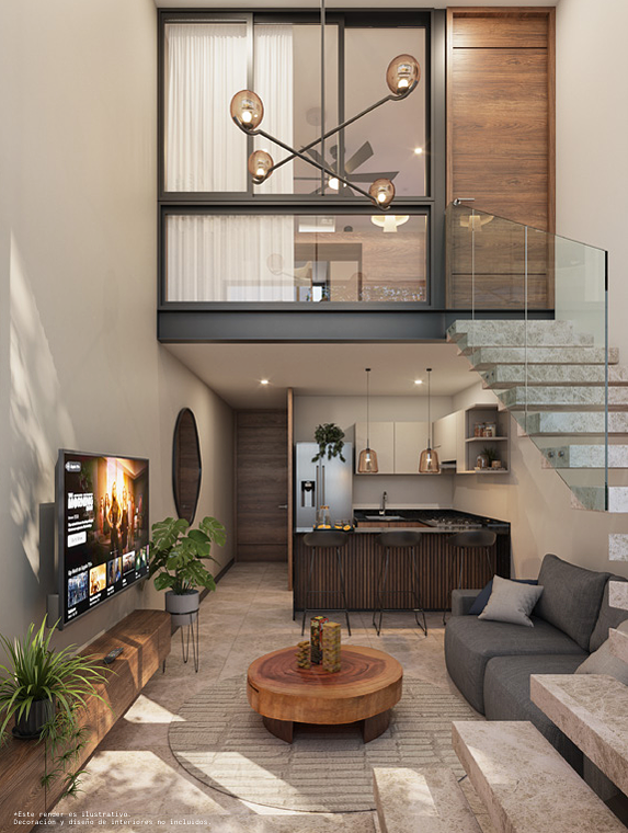 1 de 17: Sala, Comedor y Cocina
