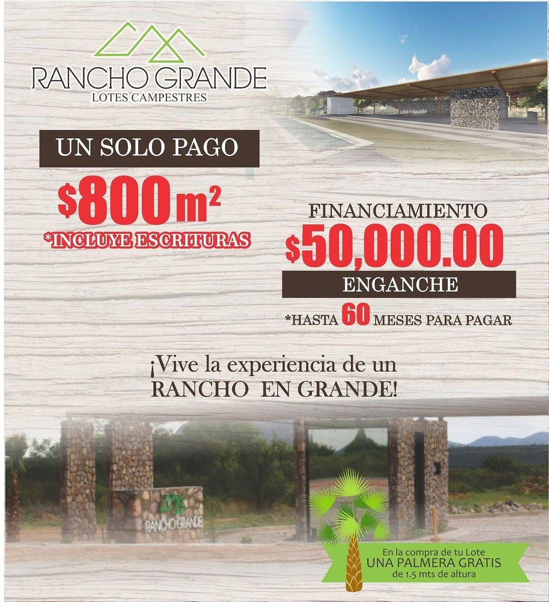Lotes campestre en venta en Rancho Grande, foto 1 de 3