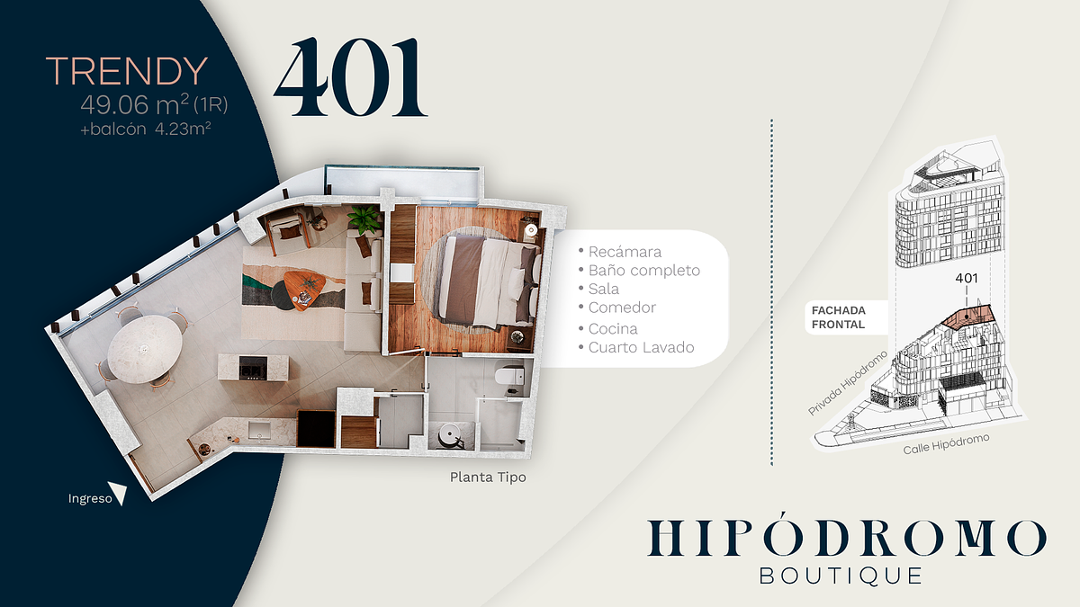 APARTMENT FOR SALE TOWER HIPODROMO 2025 - foto 2