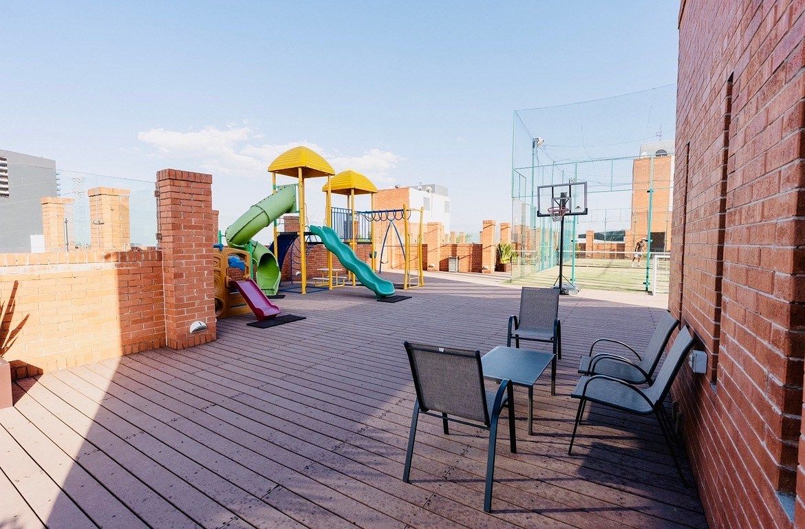 15 of 15: Roof garden con paddel, alberca, asadores y área infantil